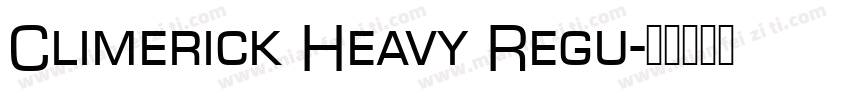 Climerick Heavy Regu字体转换
